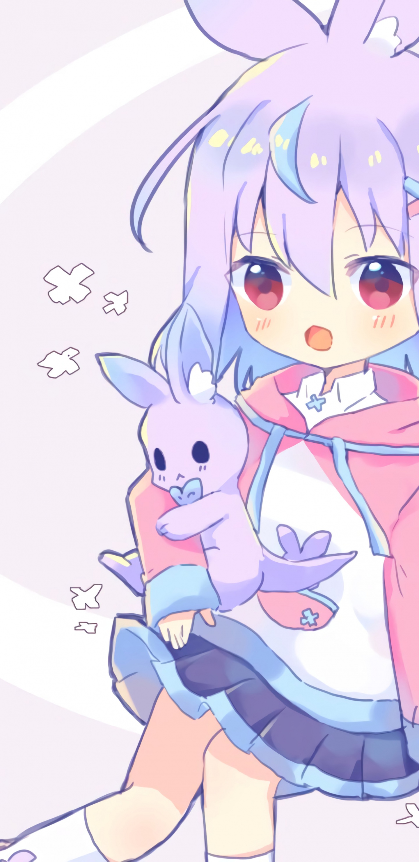 Обои одежда, смартфон, телефон, мультфильм, мимика в разрешении 1440x2960