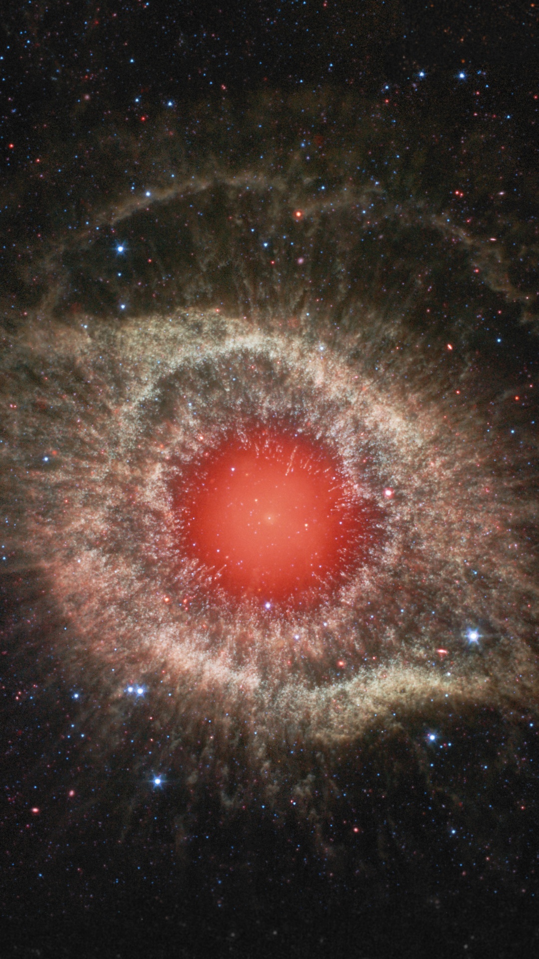 Обои спираль туманность, туманность, Кошки Туманность Глаз, планетарная туманность, космический телескоп Хаббл в разрешении 1080x1920