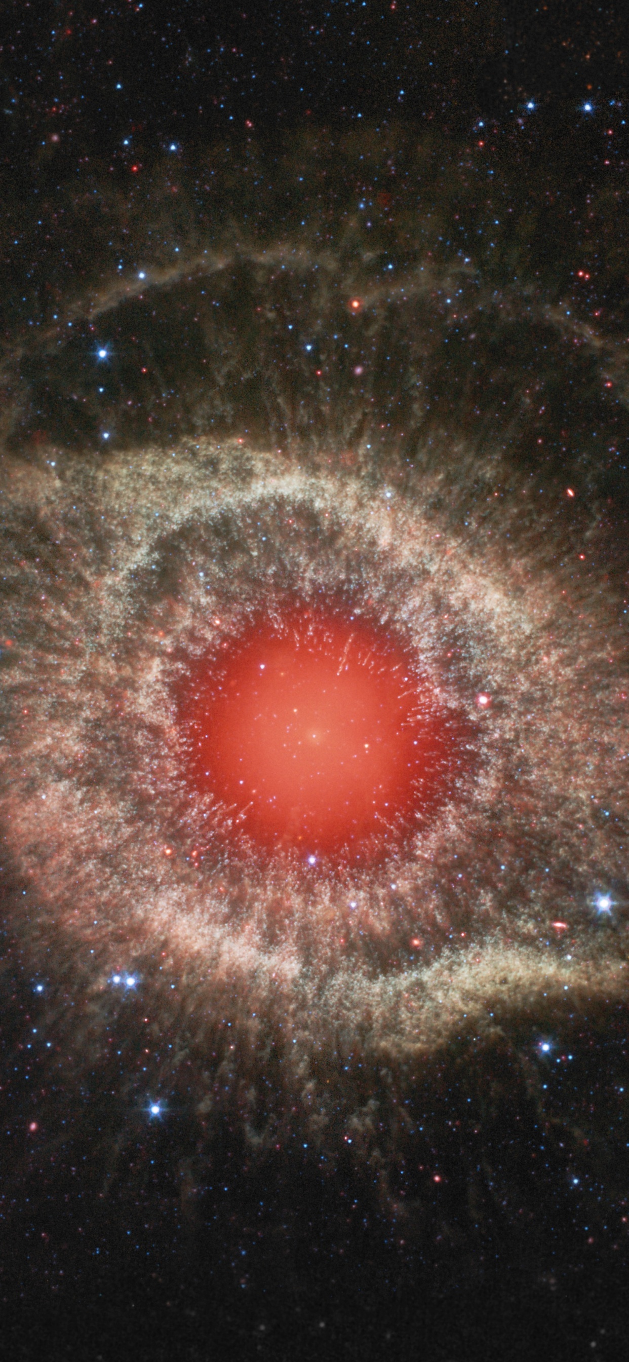 Обои спираль туманность, туманность, Кошки Туманность Глаз, планетарная туманность, космический телескоп Хаббл в разрешении 1242x2688