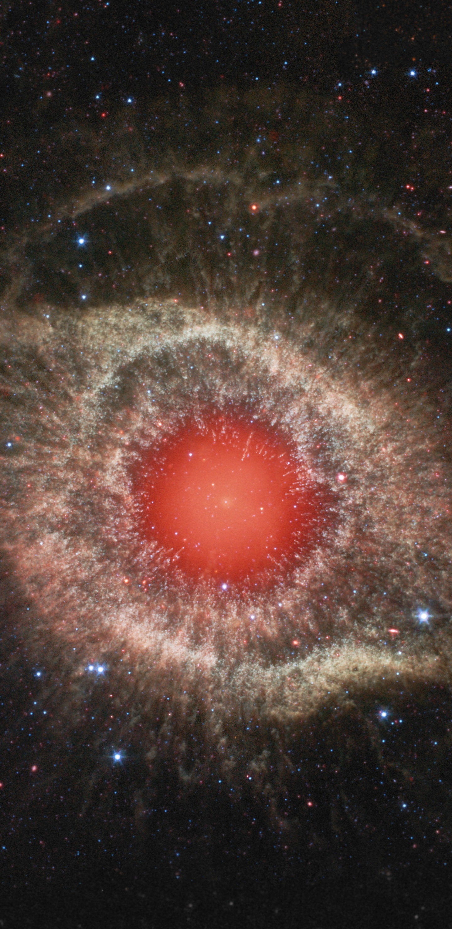 Обои спираль туманность, туманность, Кошки Туманность Глаз, планетарная туманность, космический телескоп Хаббл в разрешении 1440x2960