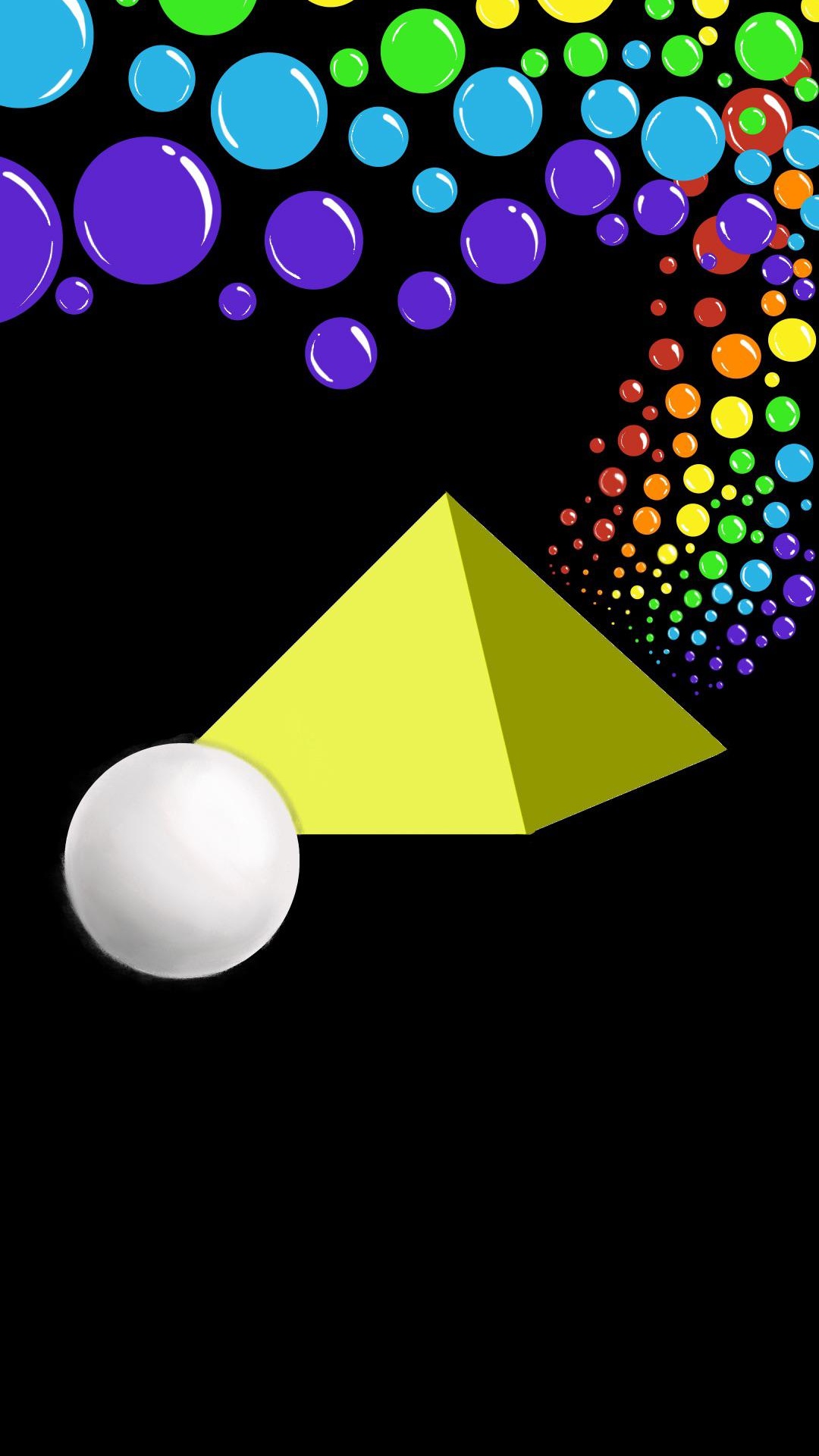 Обои свет, графический дизайн, треугольник, круг, узор в разрешении 1080x1920