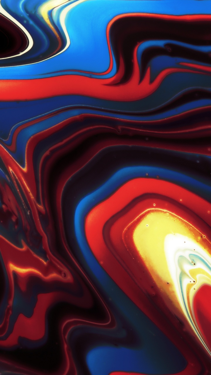 Обои красочность, свет, автомобильное освещение, жидкий, Апельсин в разрешении 720x1280