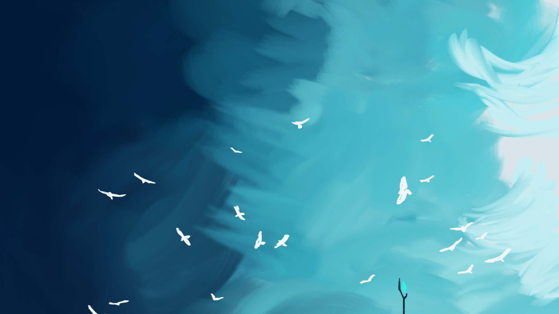 Обои вода, лазурный, водоем, подземные воды, морская биология в разрешении 1920x1080