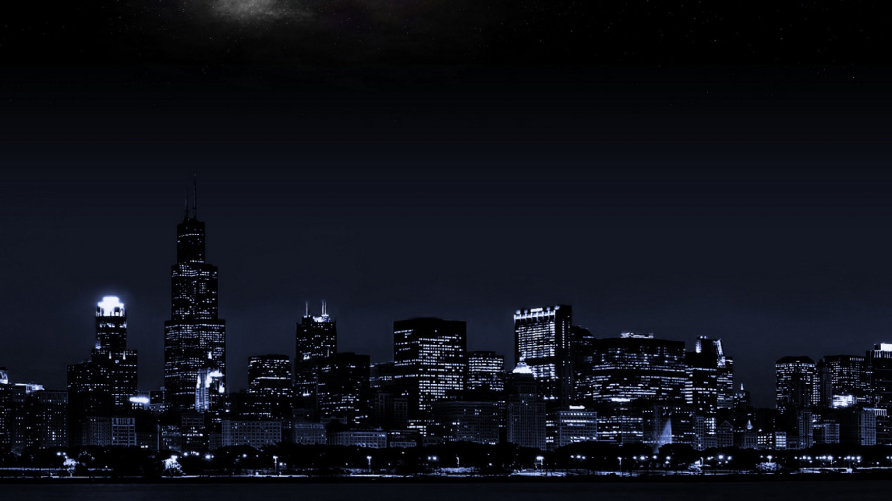 Обои городской пейзаж, город, метрополия, городской район, линия горизонта в разрешении 1280x720