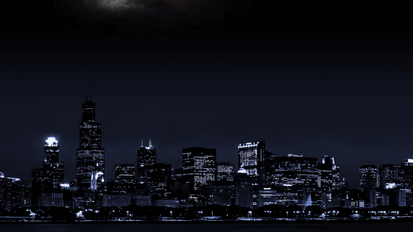 Обои городской пейзаж, город, метрополия, городской район, линия горизонта в разрешении 1366x768