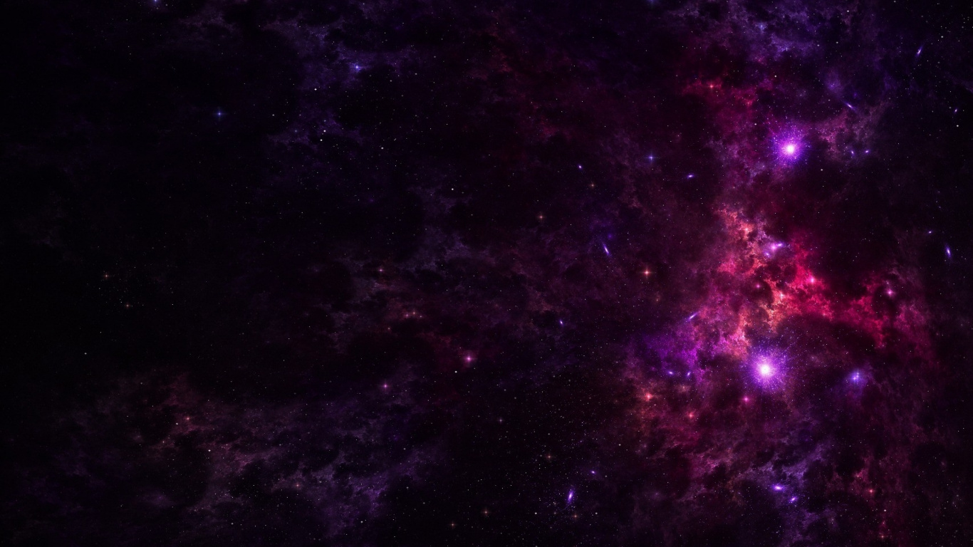 Обои Галактика, пурпур, астрономический объект, космическое пространство, атмосфера в разрешении 1366x768