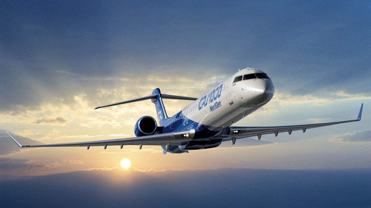 Обои самолет, самолеты, авиалайнер, авиация, воздушное путешествие в разрешении 1280x720