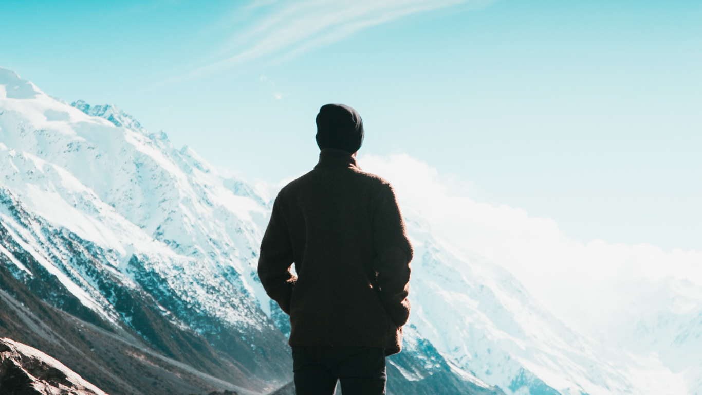 Обои синий, горный хребет, ледяная форма, рельеф, море в разрешении 1366x768