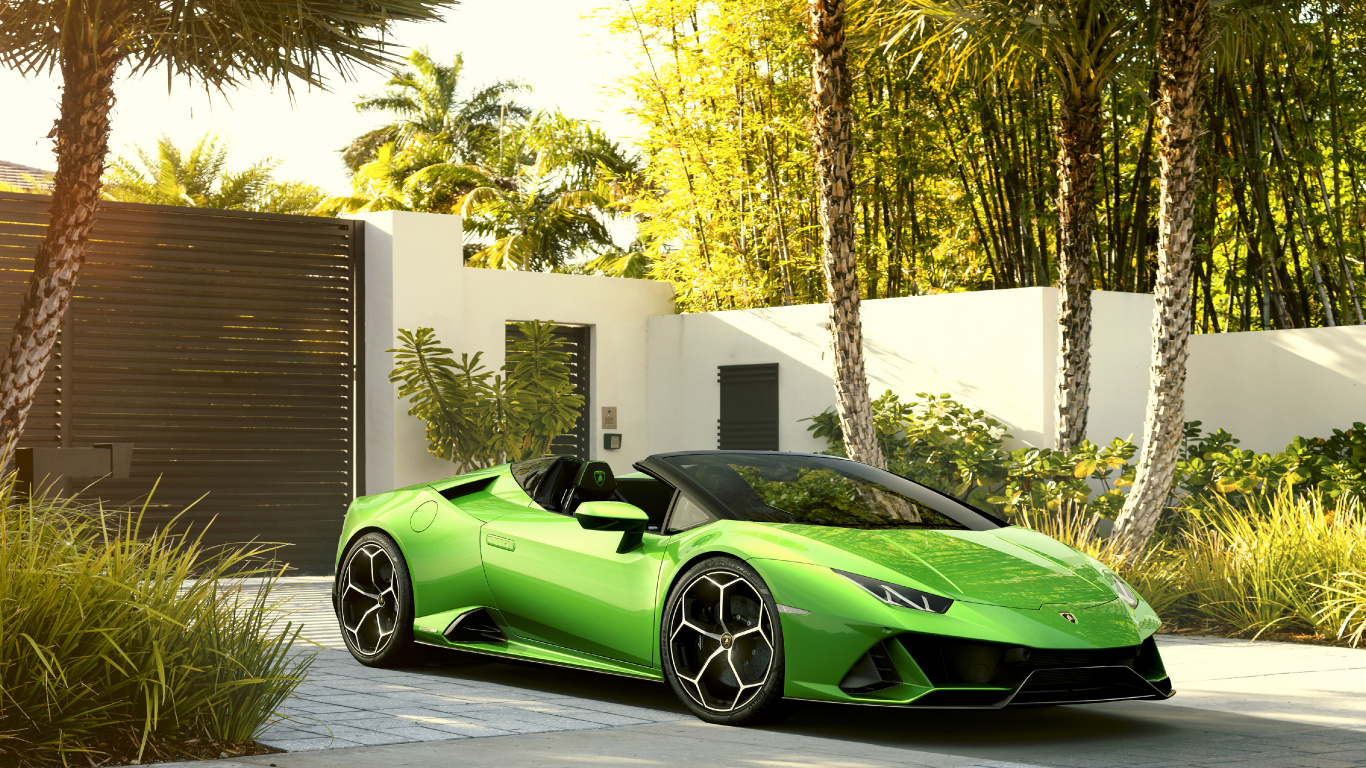 Обои Ламборджини Huracan в 2020 ево, Ламборджини, авто, женевский автосалон, суперкар в разрешении 1366x768