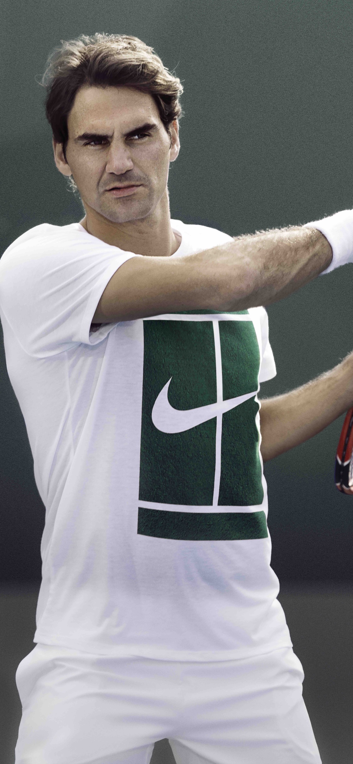 Обои Роджер Федерер, 2016 Уимблдонский Турнир, теннис, теннисист, плечо в разрешении 1125x2436