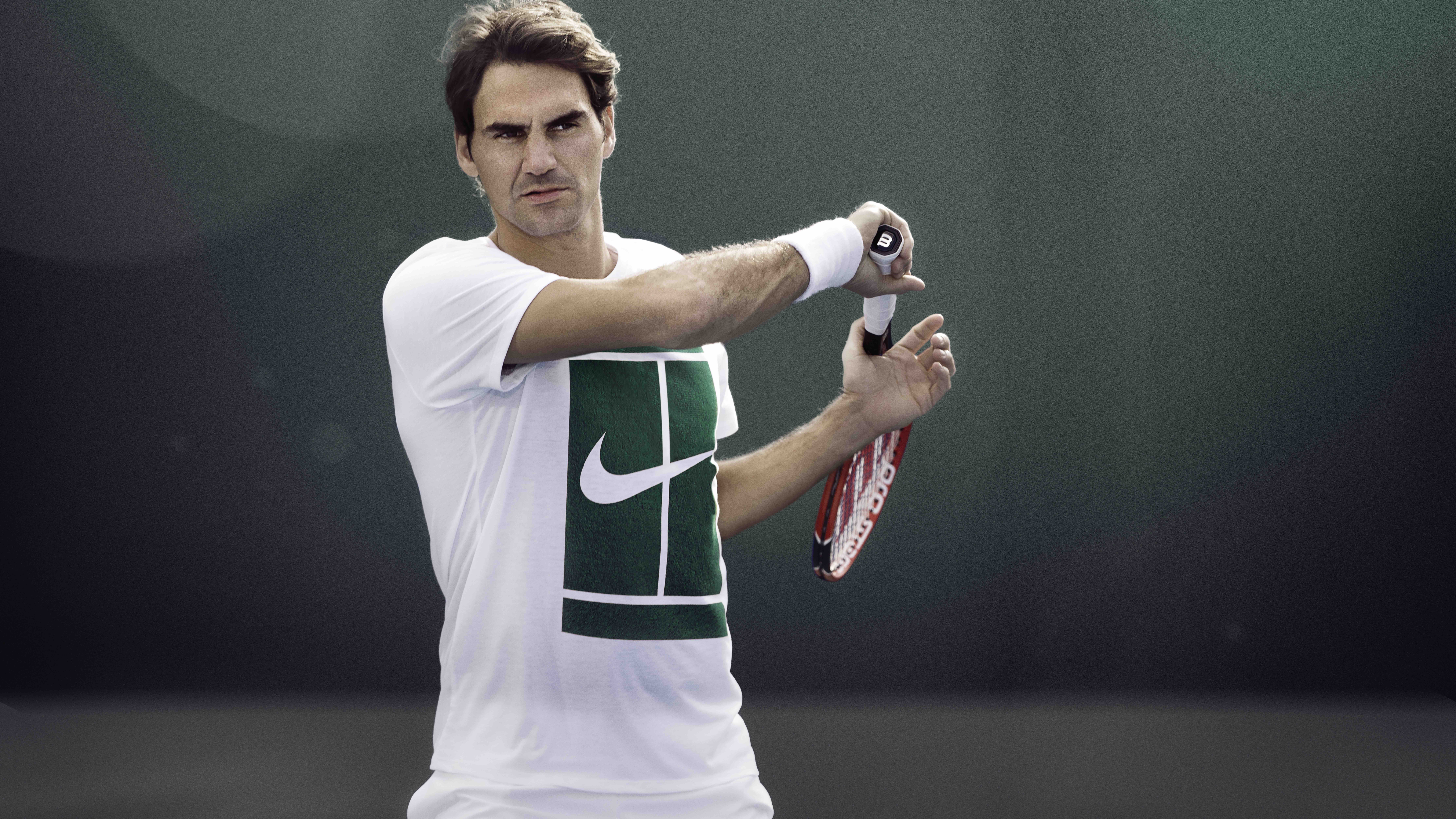 Обои Роджер Федерер, 2016 Уимблдонский Турнир, теннис, теннисист, плечо в разрешении 7680x4320