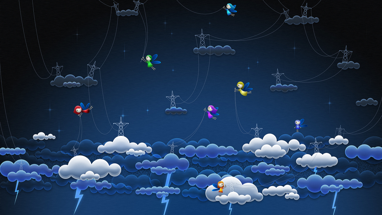 Обои вода, мир, коммуникация, небо, технологии в разрешении 1280x720