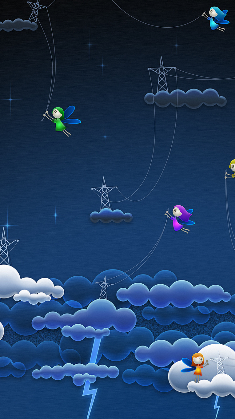 Обои вода, мир, коммуникация, небо, технологии в разрешении 750x1334