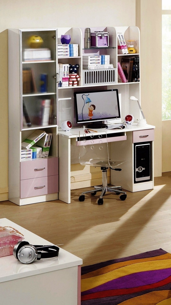 Обои спальня, мебель, комната, дизайн, простыня в разрешении 720x1280