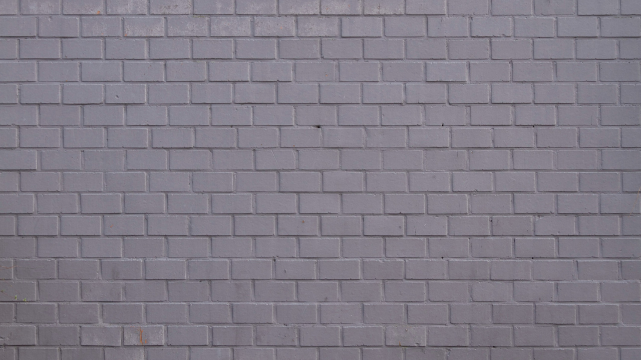 Обои кирпичная кладка, дорожное покрытие, стена, кирпич, линия в разрешении 1280x720