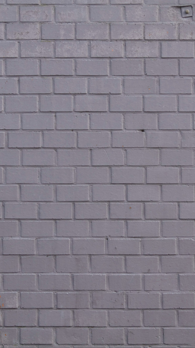 Обои кирпичная кладка, дорожное покрытие, стена, кирпич, линия в разрешении 750x1334