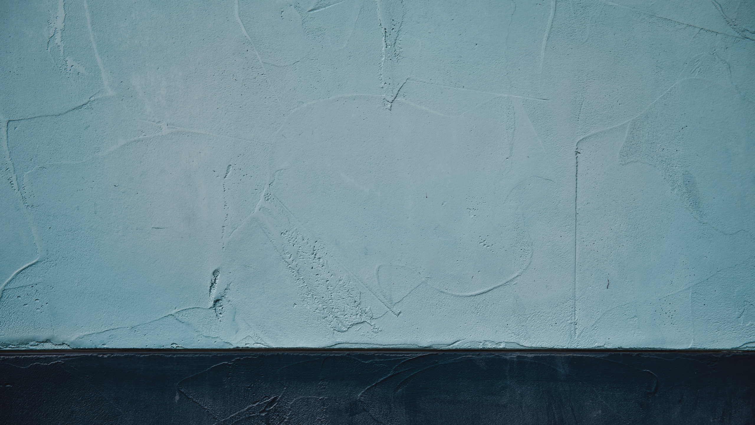 Обои синий, стена, этаж, лазурный, линия в разрешении 2560x1440