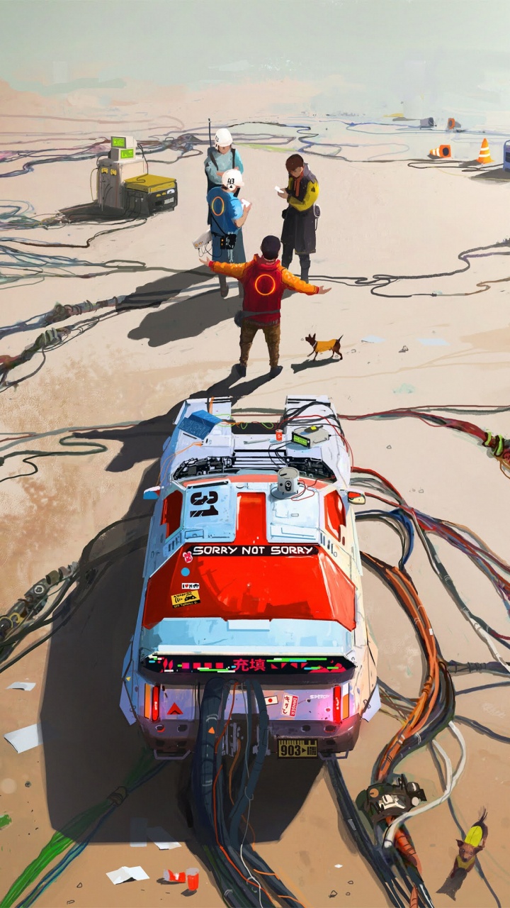 Обои концепт арт, иллюстрация, арт, цифровое искусство, Научная фантастика в разрешении 720x1280