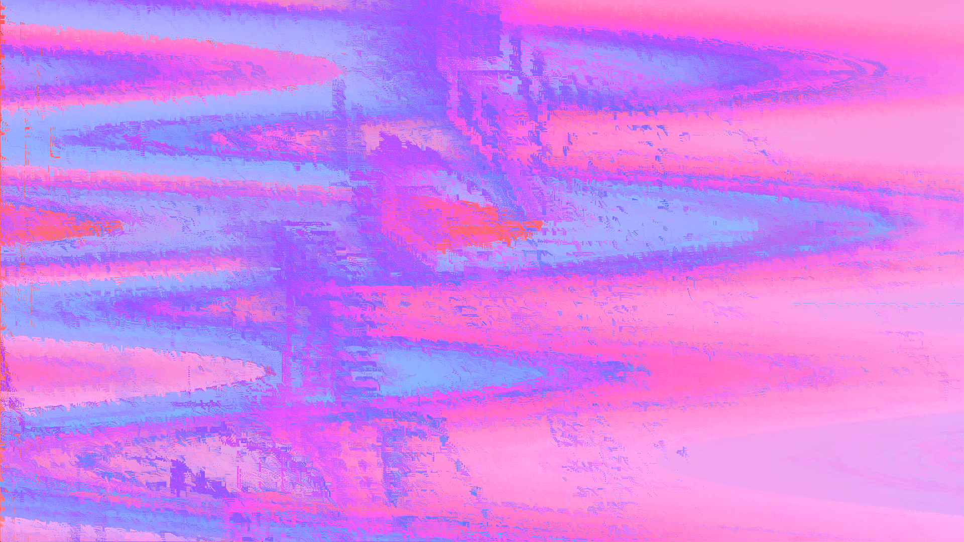 Обои глюк синий, Глитч-арт, абстрактное искусство, живопись, иллюстрация в разрешении 1920x1080