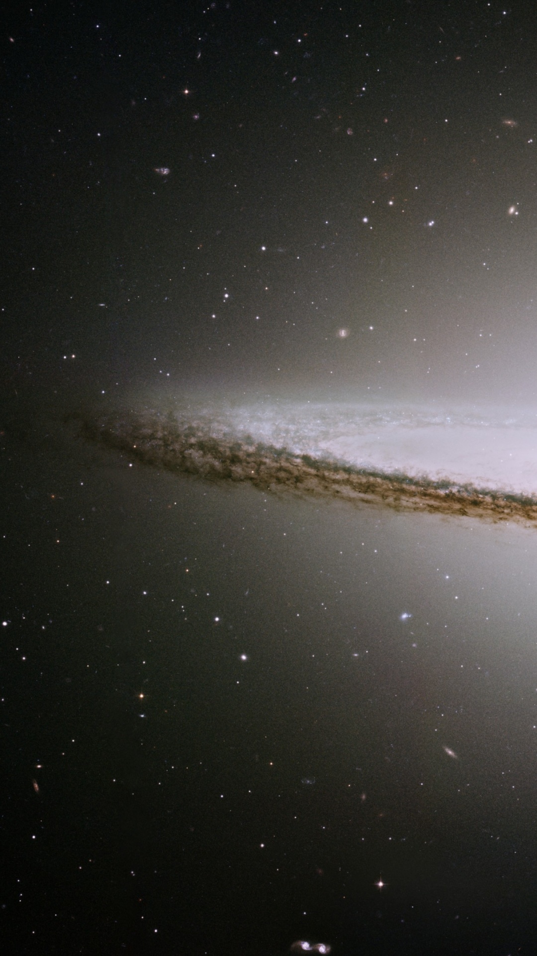 Обои Галактика Сомбреро, Галактика, космический телескоп Хаббл, Астрономия, астрономический объект в разрешении 1080x1920