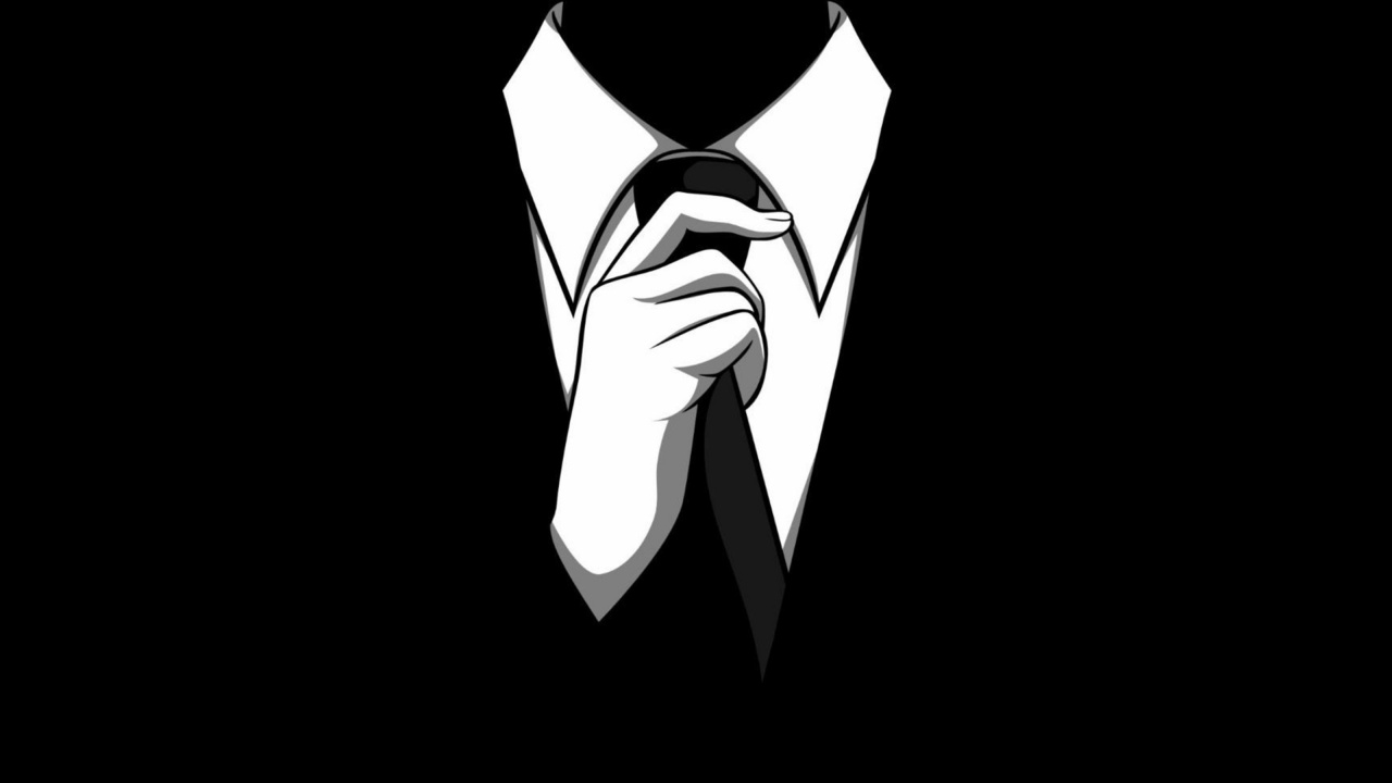 Обои галстук, галстук-бабочка, костюм, официальная одежда, иллюстрация в разрешении 1280x720