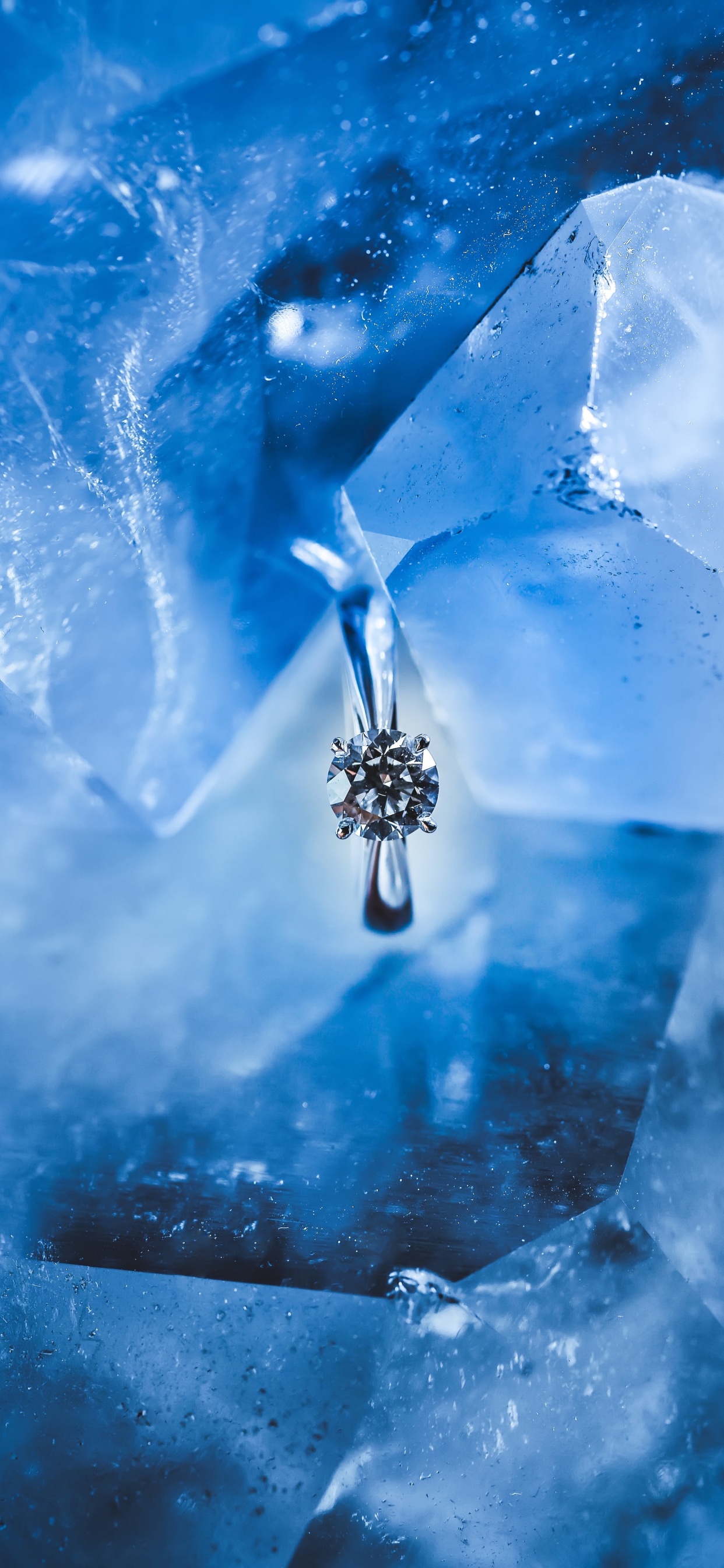 Обои синий, вода, электрик, жидкий, синий цвет в разрешении 1242x2688