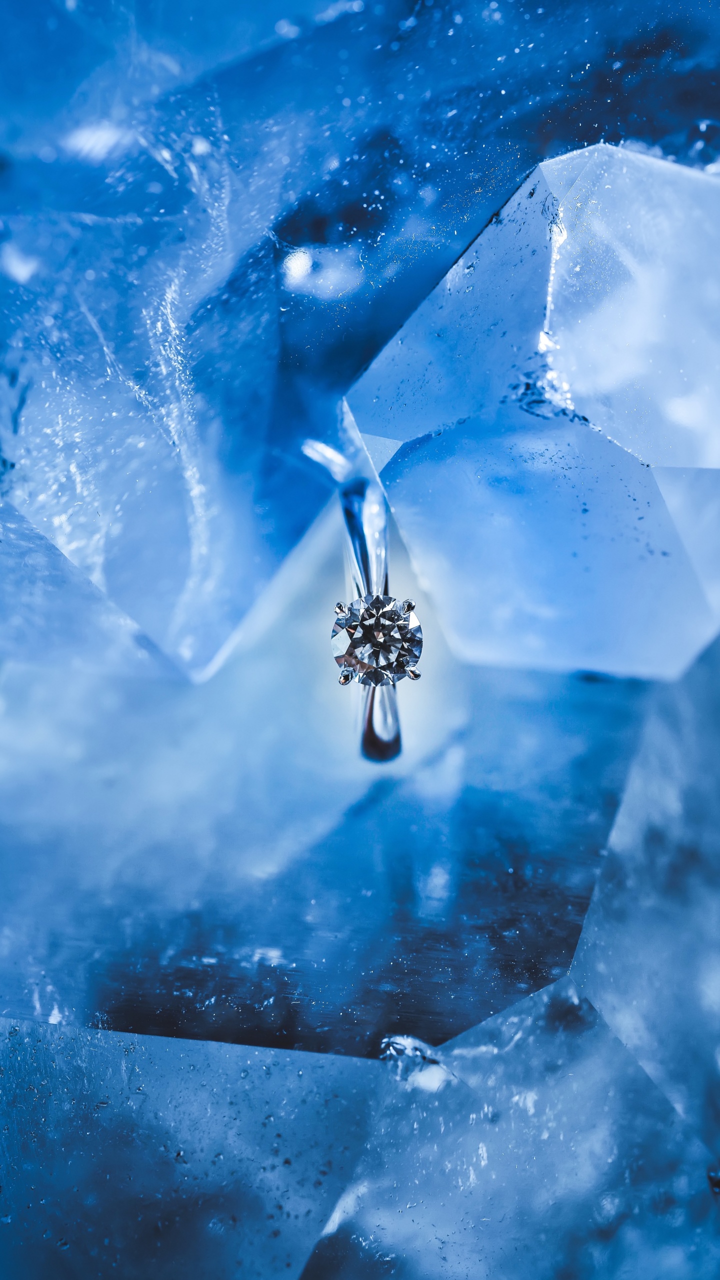 Обои синий, вода, электрик, жидкий, синий цвет в разрешении 1440x2560