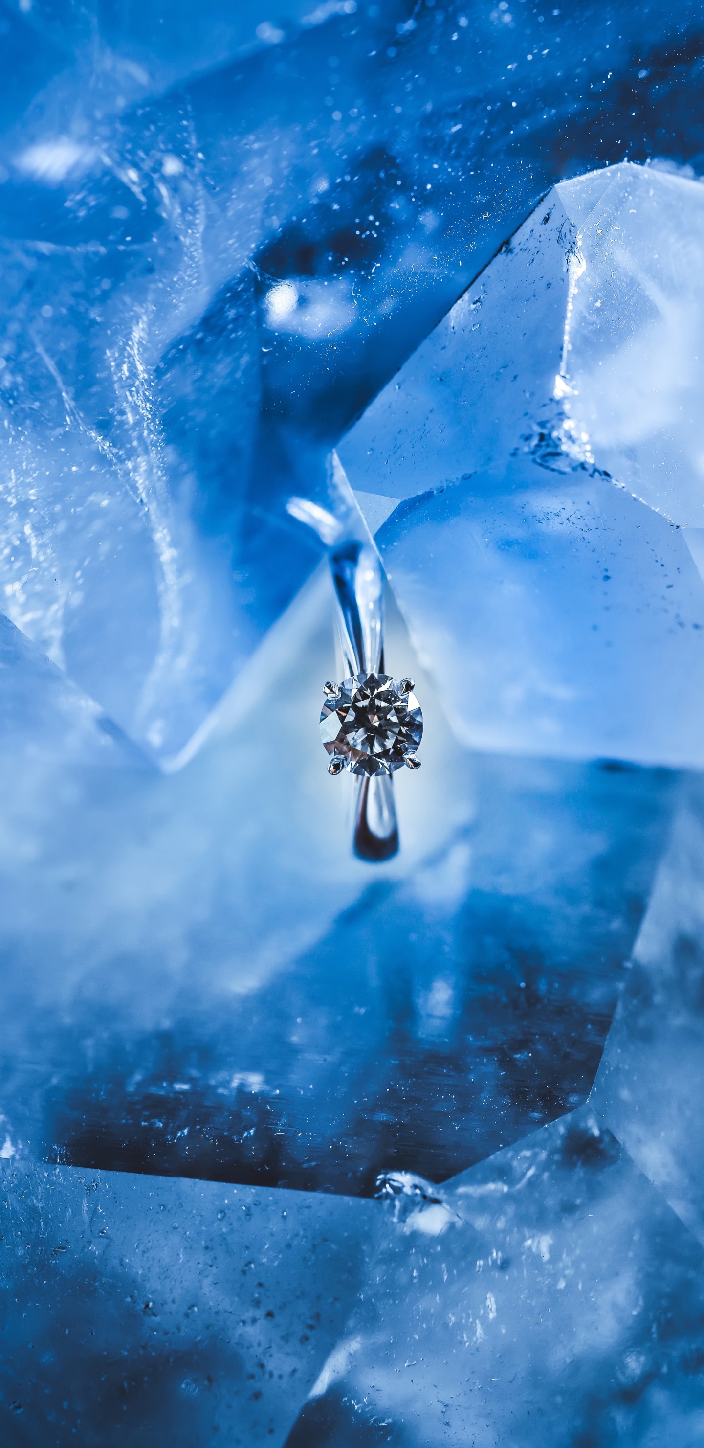 Обои синий, вода, электрик, жидкий, синий цвет в разрешении 1440x2960