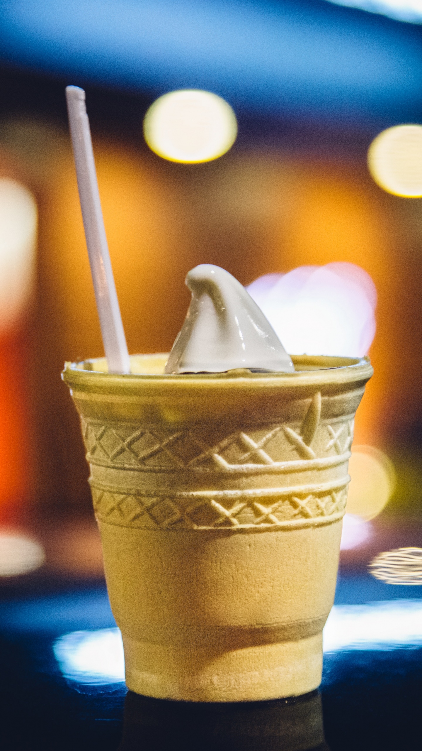 Обои мороженое, крем, ванильное мороженое, напиток, Пенка кофе в разрешении 1440x2560