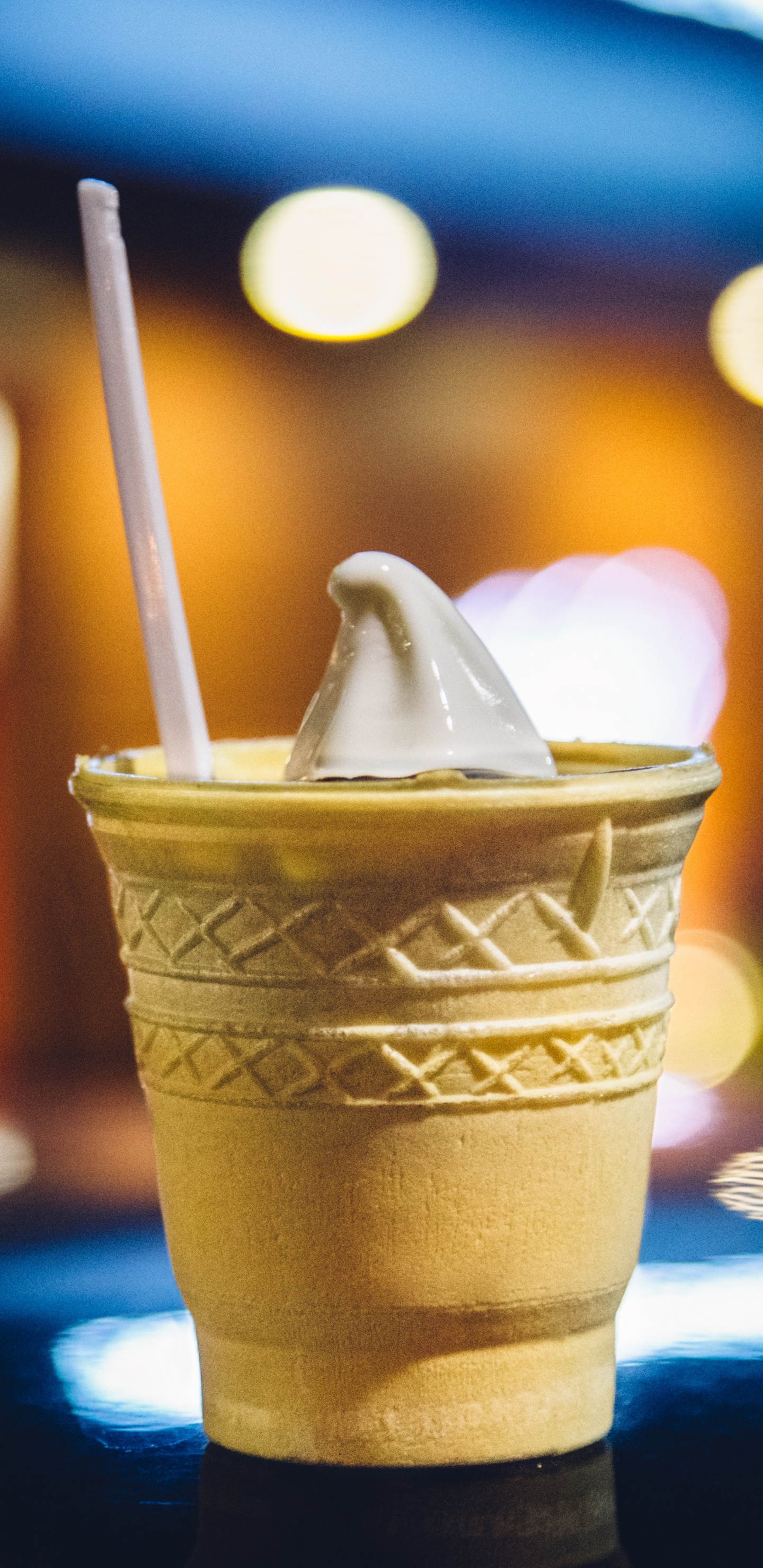 Обои мороженое, крем, ванильное мороженое, напиток, Пенка кофе в разрешении 1440x2960