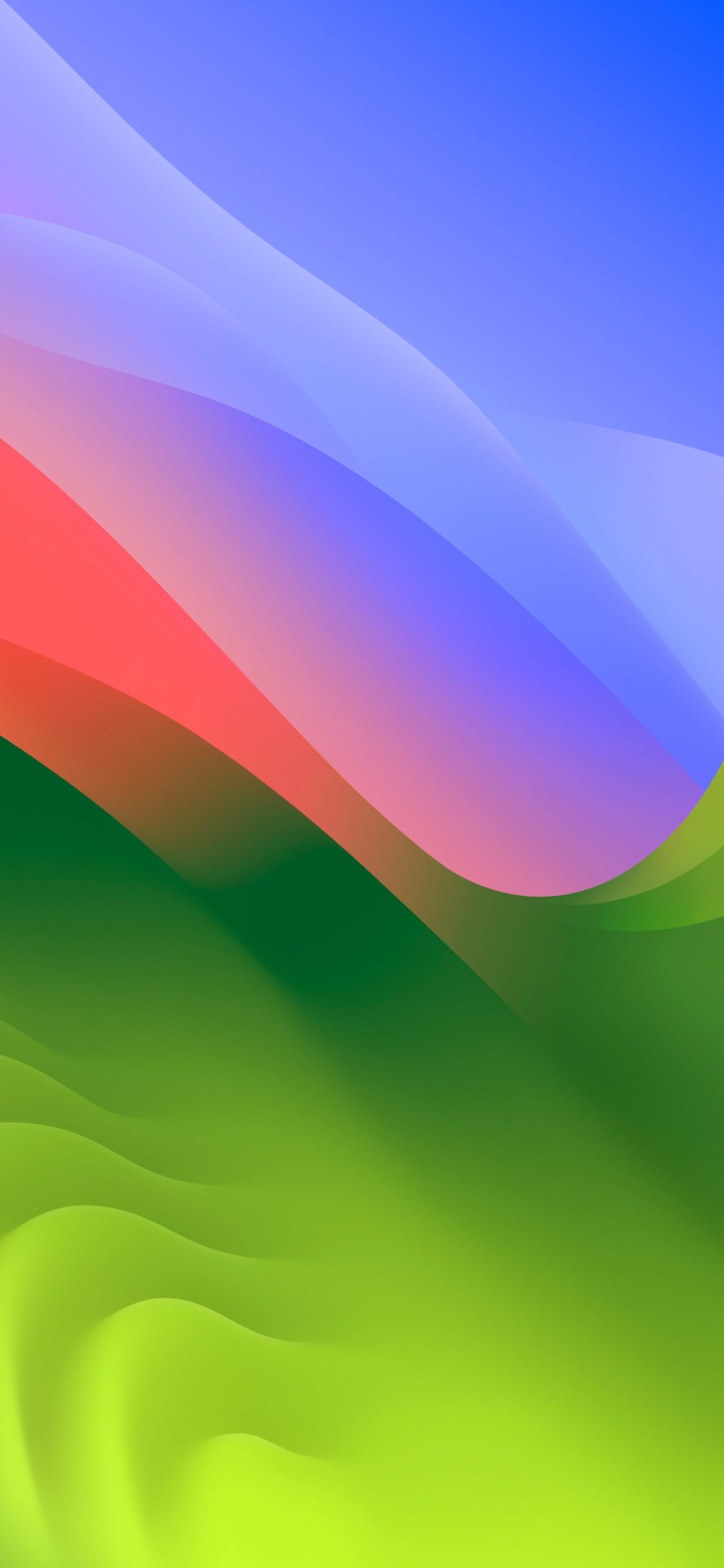 Обои визуальное искусство, Эпл, iOS 17, красочность, лазурный в разрешении 1125x2436