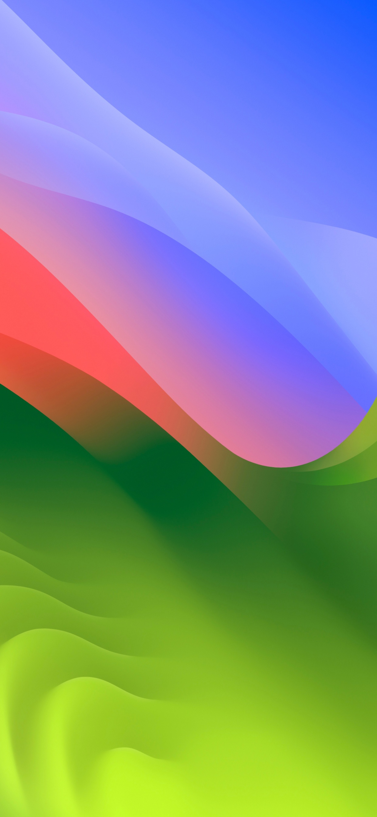 Обои визуальное искусство, Эпл, iOS 17, красочность, лазурный в разрешении 1242x2688