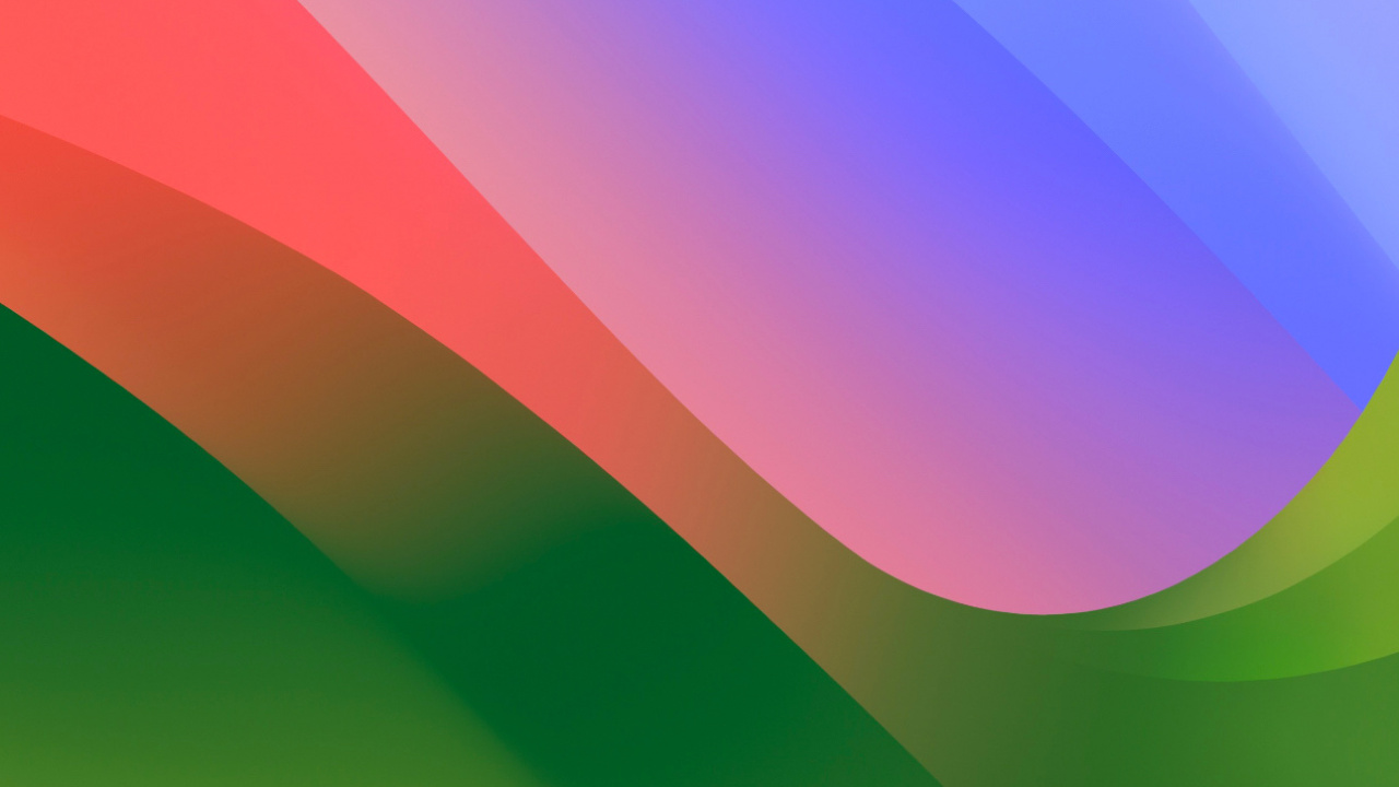 Обои визуальное искусство, Эпл, iOS 17, красочность, лазурный в разрешении 1280x720