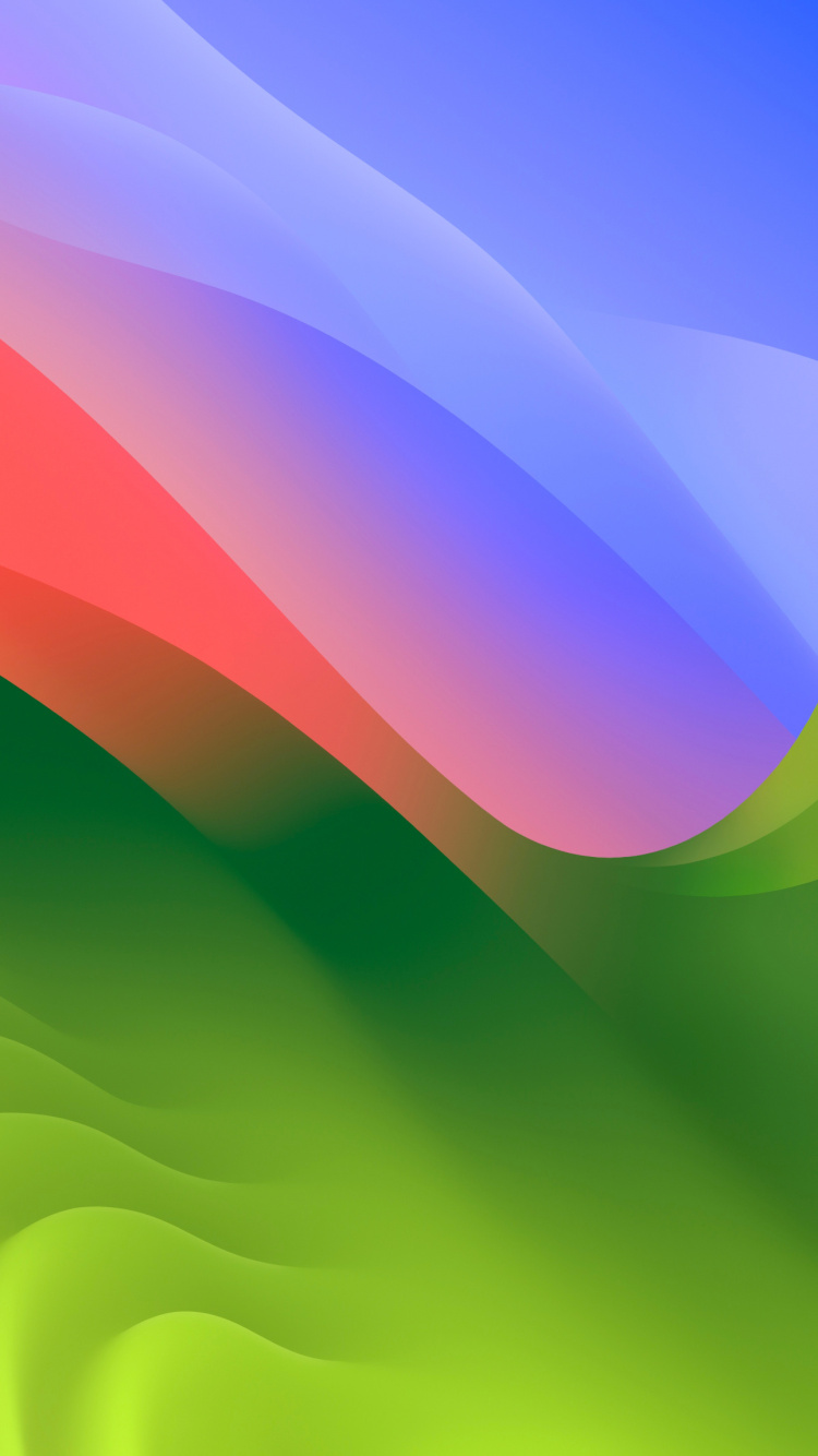 Обои визуальное искусство, Эпл, iOS 17, красочность, лазурный в разрешении 750x1334