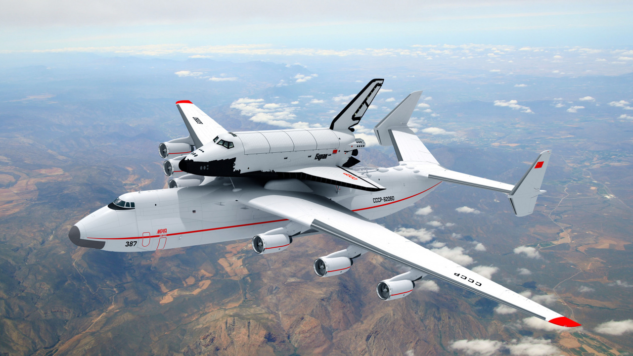 Обои самолеты, самолет, Буран, реактивный самолет, военный самолет в разрешении 1280x720