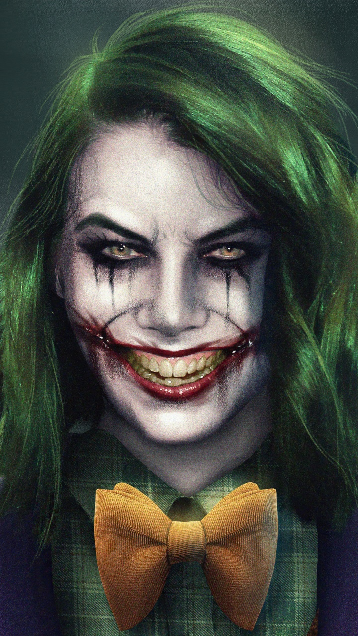 Обои Лорен Коэн Джокер, Ходячие мертвецы, арт, цифровое искусство, суперзлодей в разрешении 720x1280