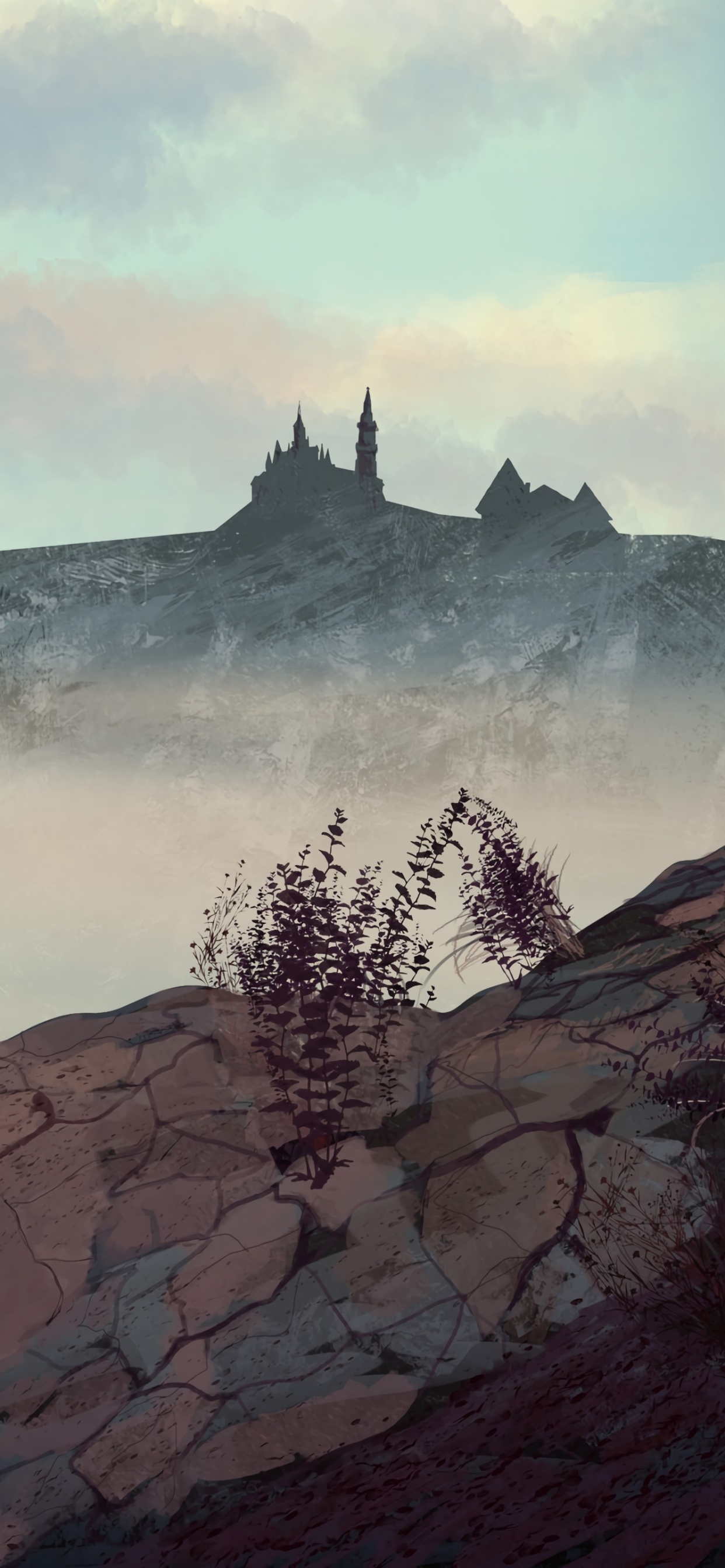 Обои арт, концепт арт, живопись, цифровая живопись, иллюстрация в разрешении 1242x2688