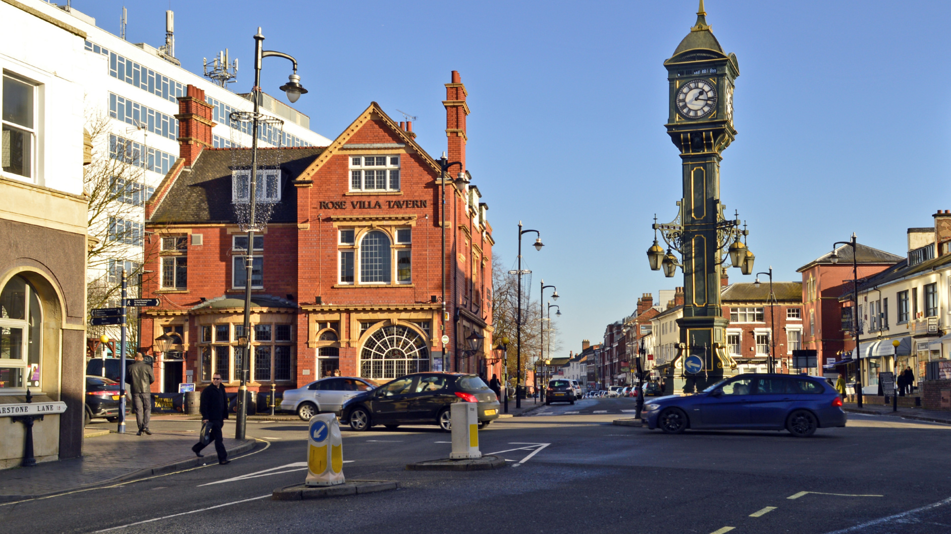 Обои ювелирные изделия, городок, город, ориентир, улица в разрешении 1920x1080