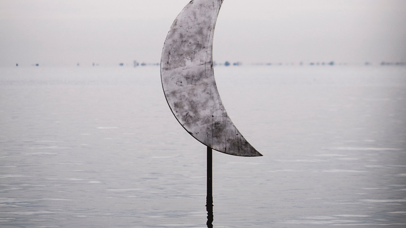 Обои спокойный, волна, ветровая волна, блог, горизонт в разрешении 1366x768