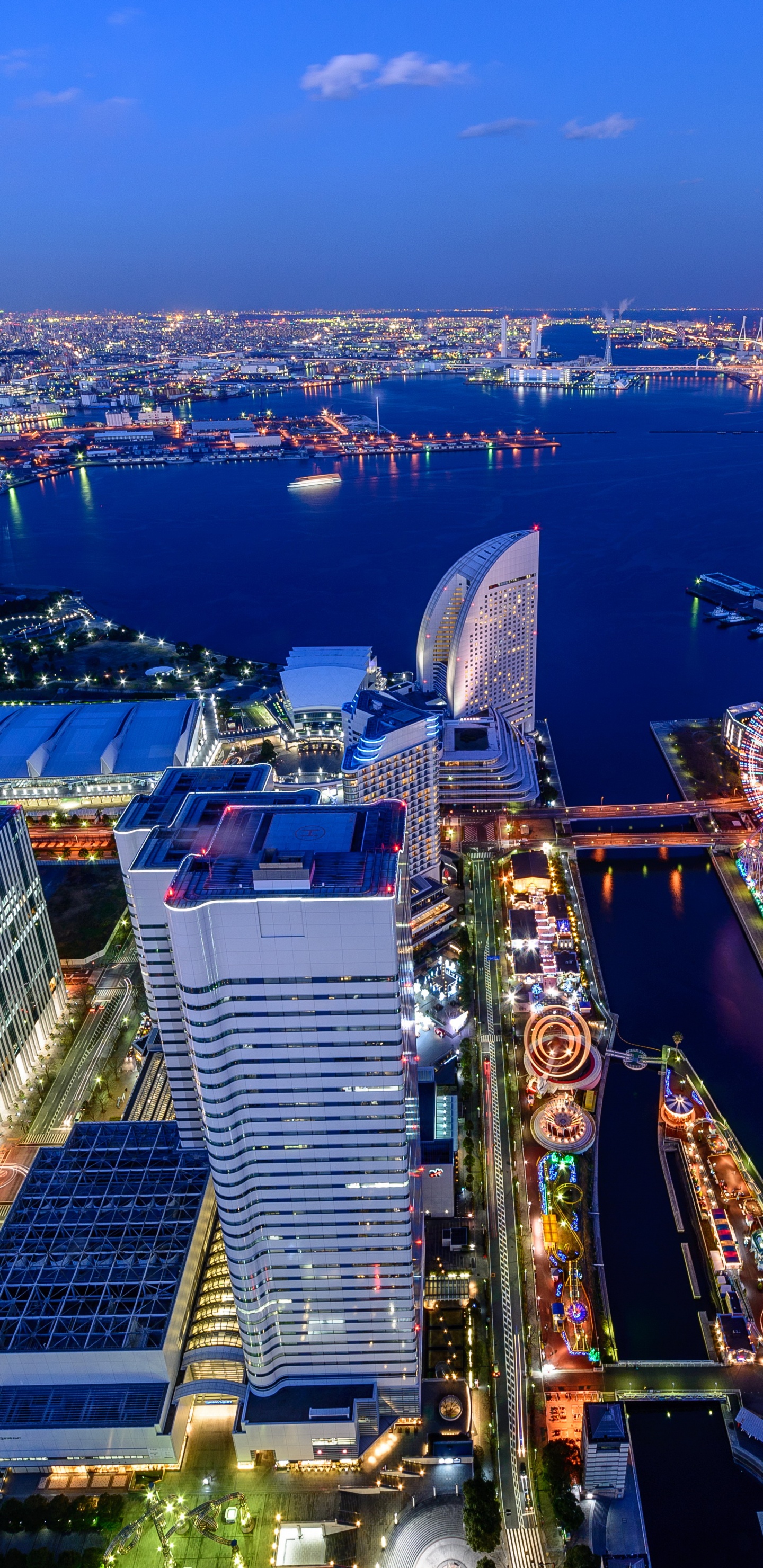 Обои токийская башня, достопримечательность, городской район, городской пейзаж, город в разрешении 1440x2960