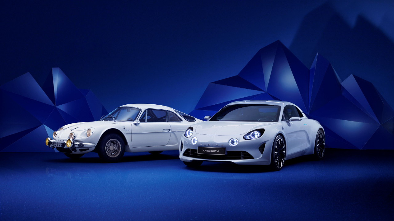 Обои Альпийских a110, Рено, спорткар, авто, Alpine Видения в разрешении 1280x720