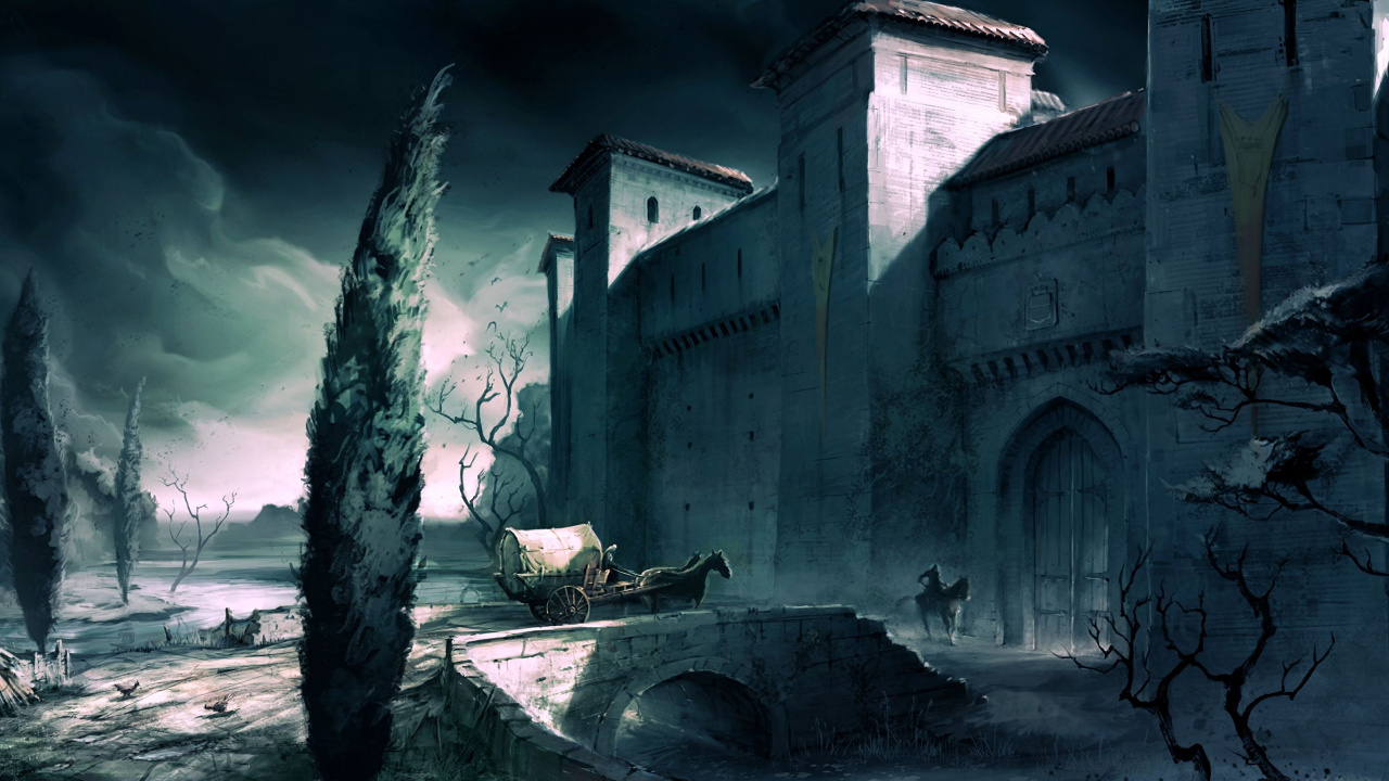 Обои темнота, компьютерная игра, Assassins Creed III, небо, ассассинс Крид II в разрешении 1280x720