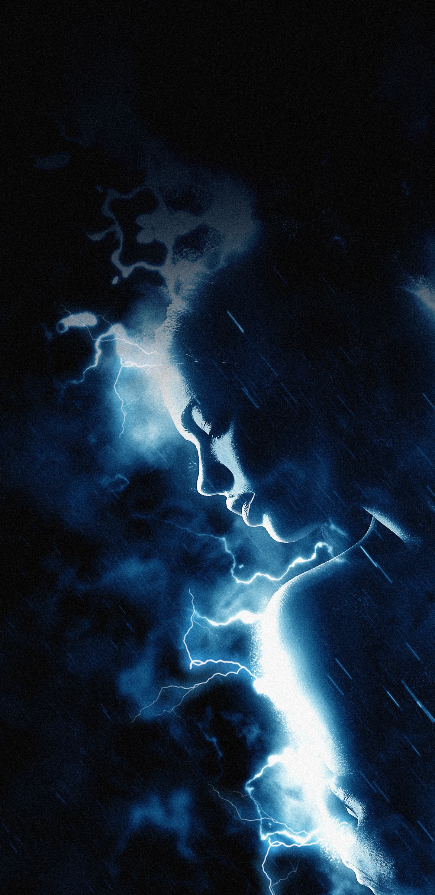 Обои атмосфера, вода, гром, Гроза, электричество в разрешении 1440x2960