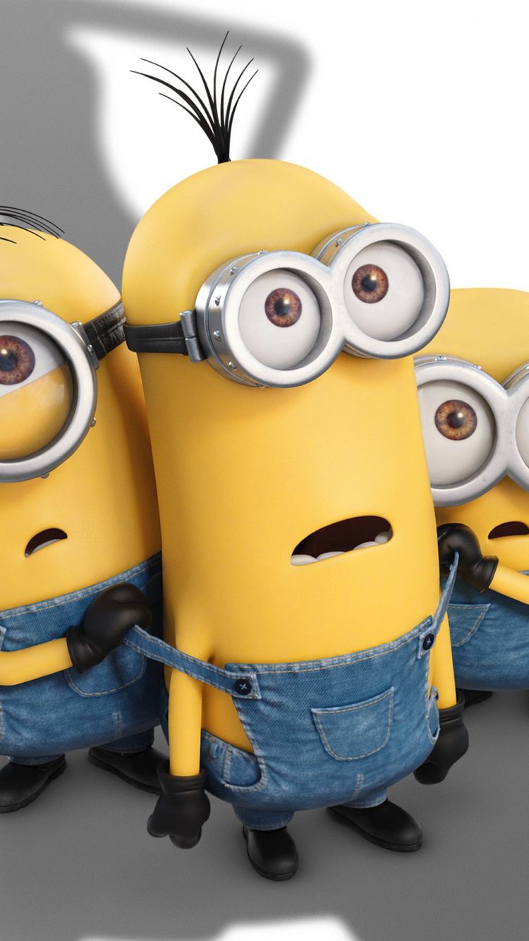 Обои Боб миньон, подручные, мультик, анимация, мультфильм в разрешении 750x1334