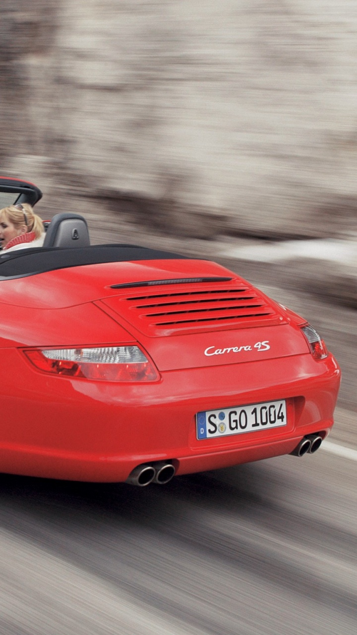 Обои Порше, porsche 911 gt2, авто, Кабриолет, Порше 911 997 в разрешении 720x1280