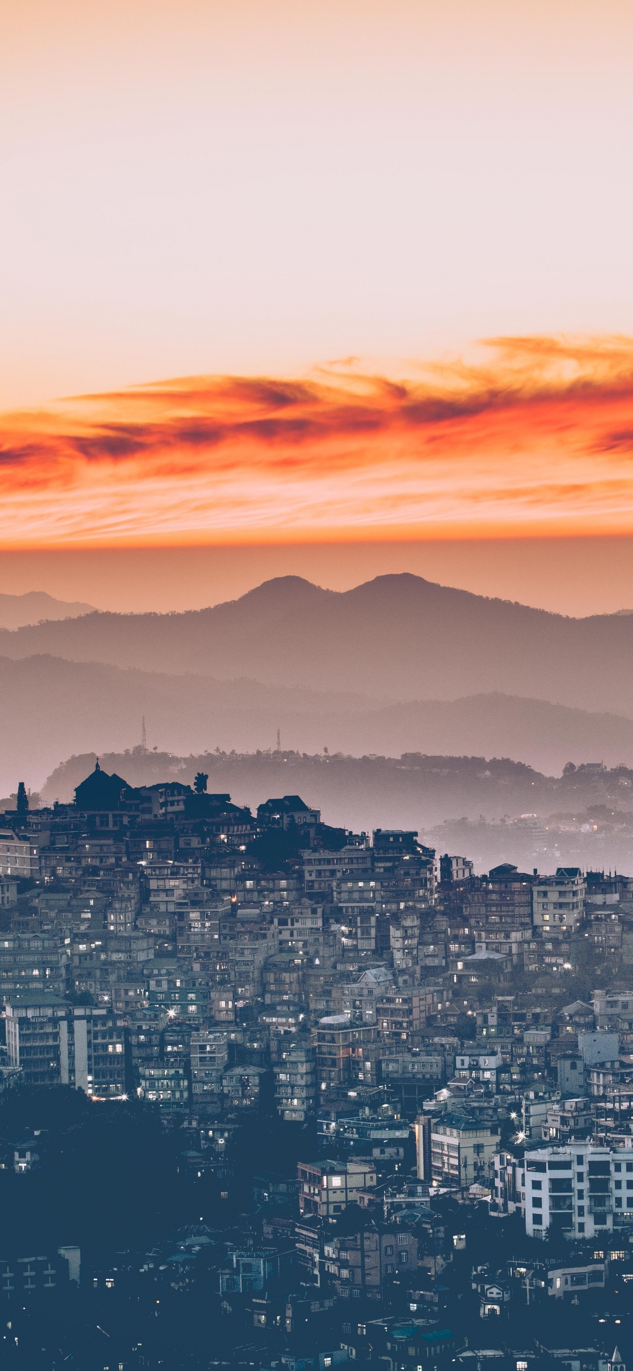 Обои небо, день, утро, природный ландшафт, облако в разрешении 1242x2688