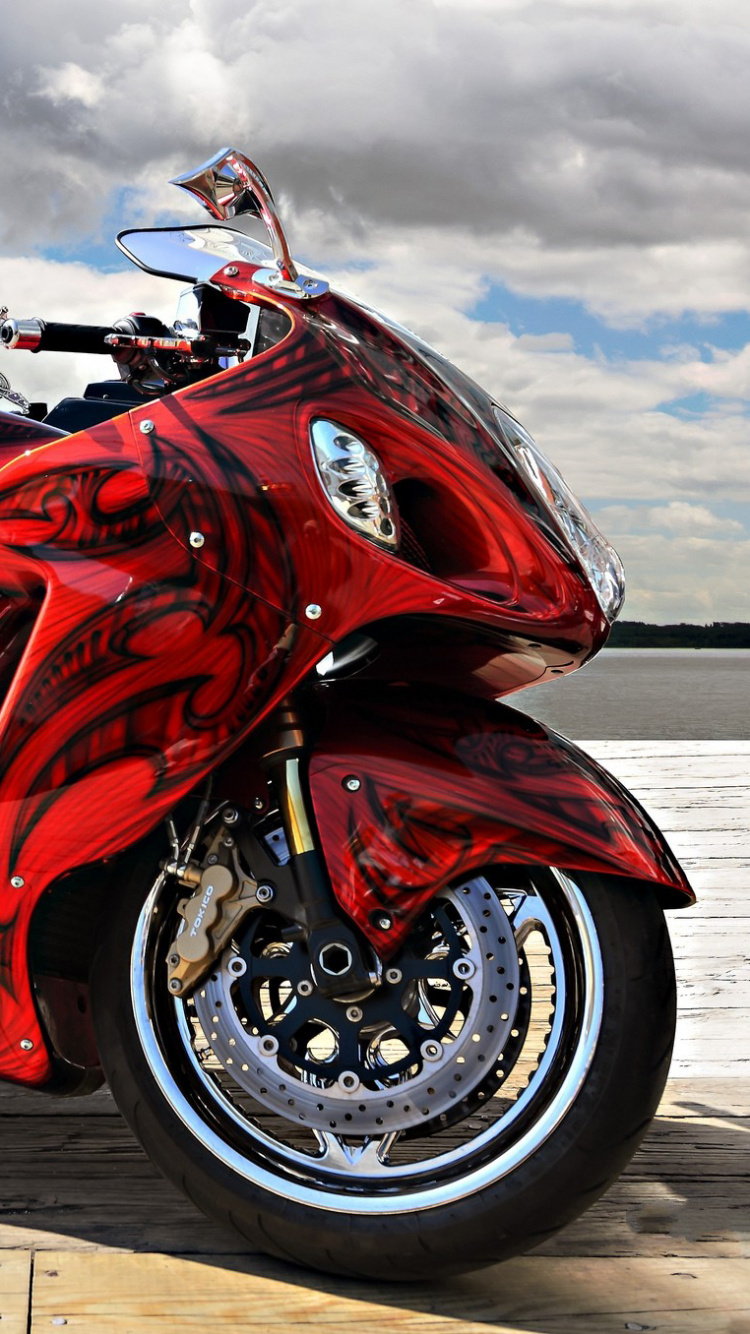 Обои мотоцикл, спортивный мотоцикл, автомобильные шины, авто, кастомный мотоцикл в разрешении 750x1334