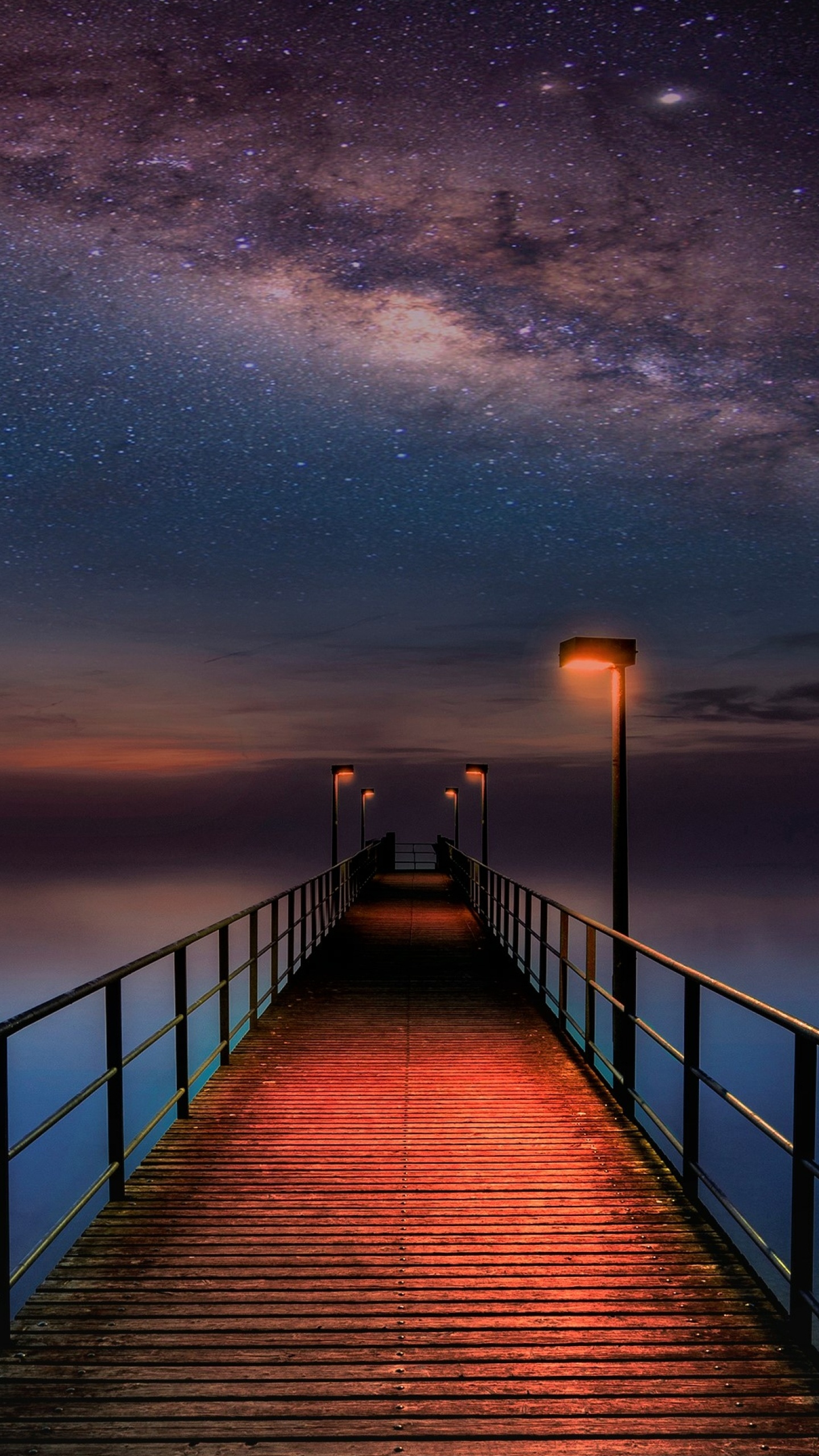 Обои Млечный Путь, звезда, облако, вода, атмосфера в разрешении 1440x2560