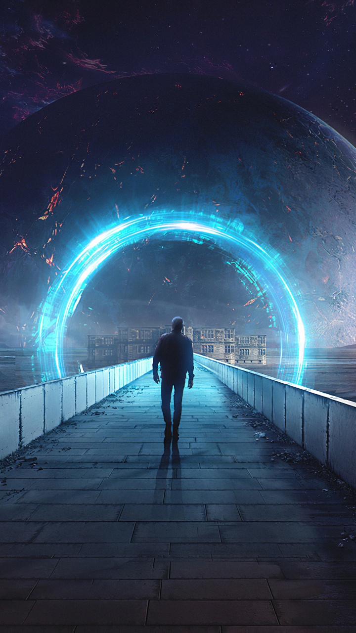 Обои темнота, свет, туннель, атмосфера, инфраструктура в разрешении 720x1280