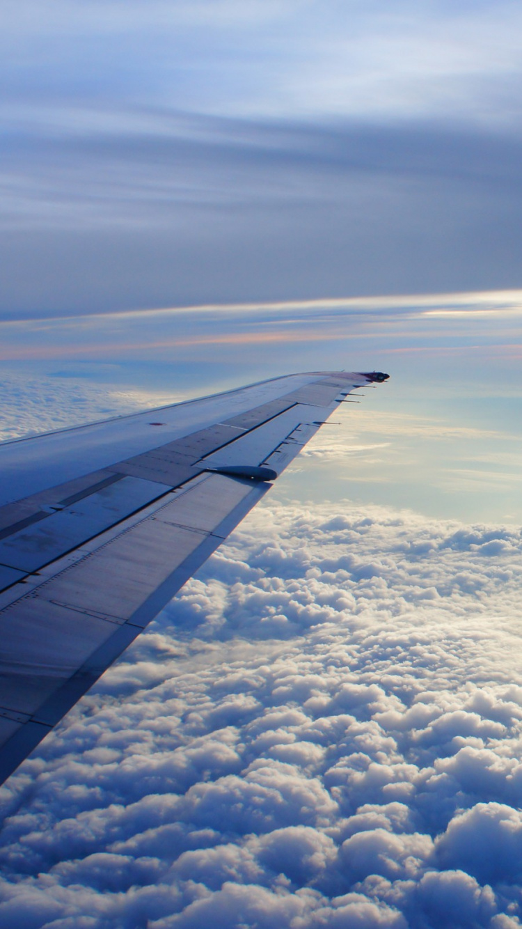 Обои самолет, самолеты, полет, авиация, воздушное путешествие в разрешении 750x1334